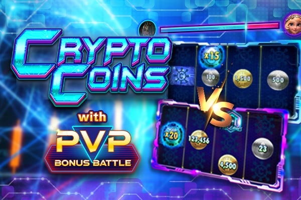 Crypto Coins with PVP Bonus Battle Game Logo