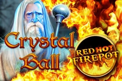 Crystal Ball Red Hot Firepot Game Logo