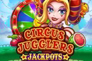 Circus Jugglers Jackpots Game Logo