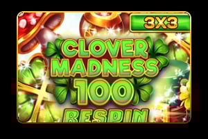 Clover Madness 100 Respin Game Logo
