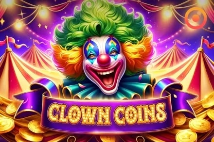 Clown Coins Game Logo