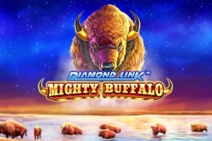Diamond Link Mighty Buffalo Game Logo