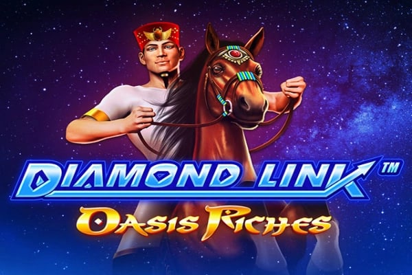 Diamond Link: Oasis Riches Game Logo