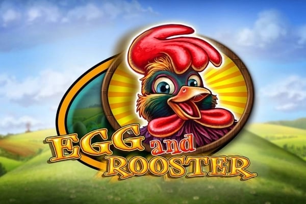 Egg and Rooster Game Logo