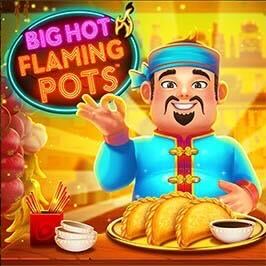 Big Hot Flaming Pots Game Logo