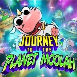 Journey to the Planet Moolah Game Logo
