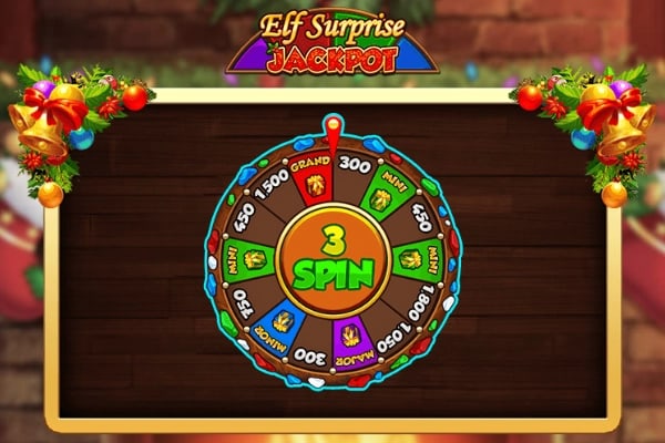 Elf Surprise Jackpot Game Logo