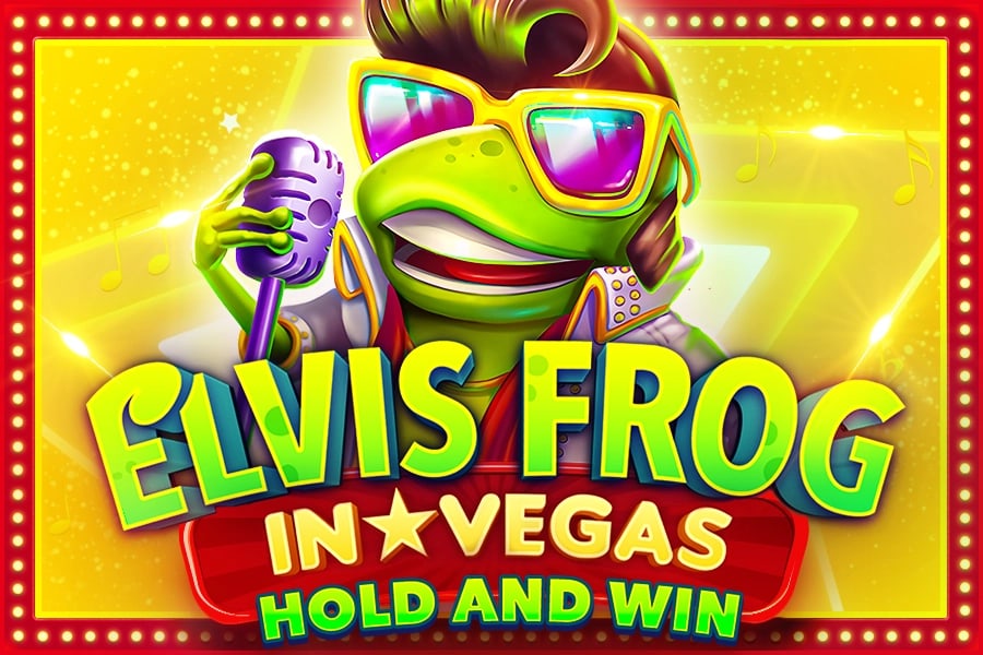 Elvis Frog In Vegas Game Logo