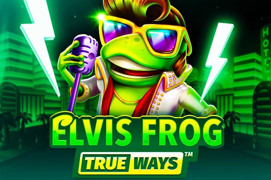 Elvis Frog Trueways Game Logo