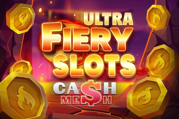 Fiery Slots Cash Mesh Ultra Game Logo
