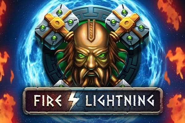 Fire Lightning Game Logo