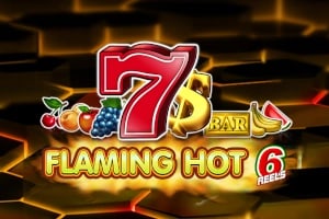 Flaming Hot 6 Reels Game Logo