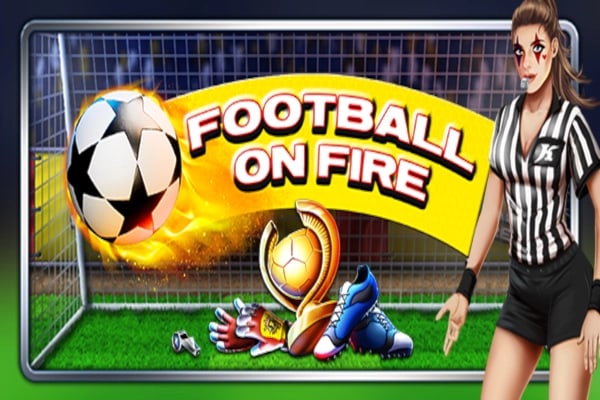 Football on Fire Game Logo