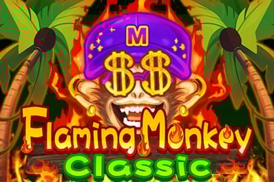 Flaming Monkey Classic Game Logo