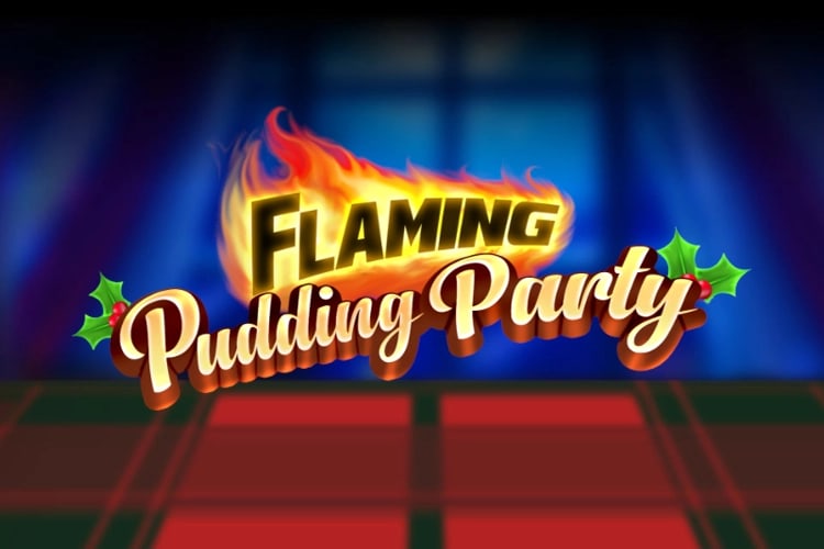 Flaming Pudding Party Game Logo