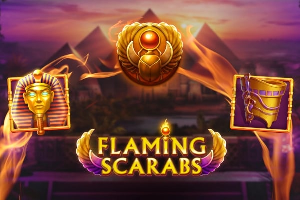 Flaming Scarabs Game Logo