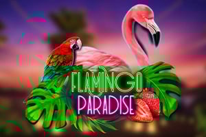 Flamingo Paradise Game Logo