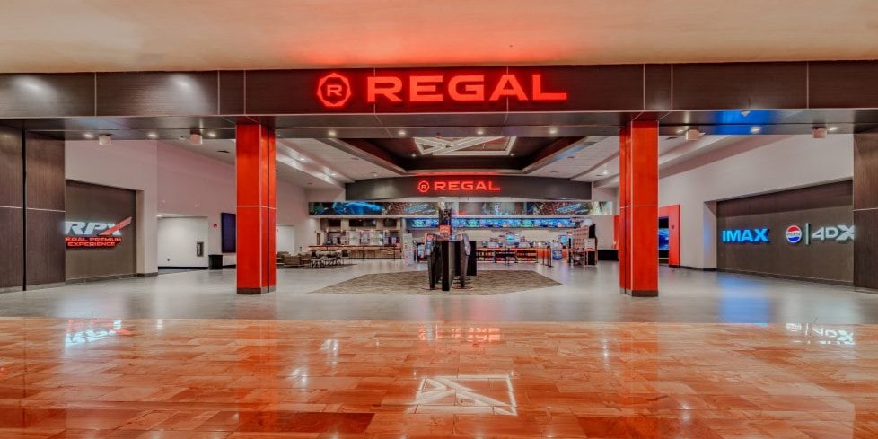 the Regal Red Rock movie theater inside Red Rock Casino Resort, and Spa after the renovation which removes the box office and modernizes the area