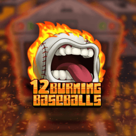 12 Burning Baseballs Game Logo