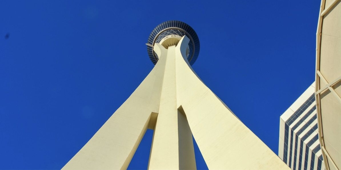 View from The Strat during Scale the Strat charity stair climb
