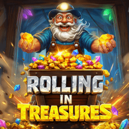 Rolling in Treasures Game Logo