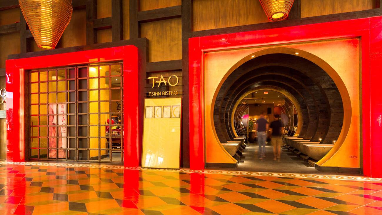 the inside of TAO Asian bistro at the Venetian in Las Vegas