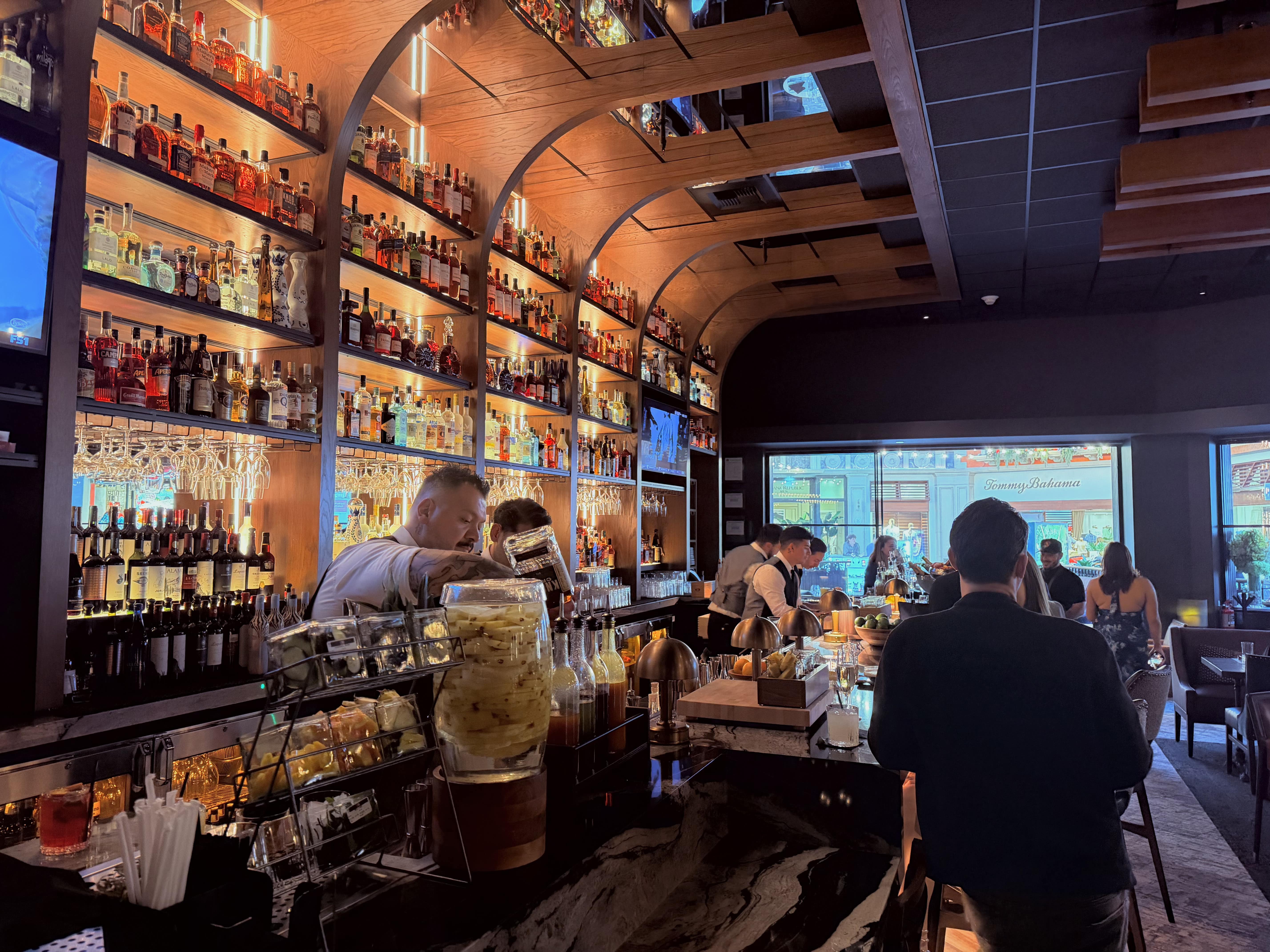 The downstairs bar at Fogo de Chao at the Venetian