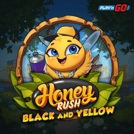 Honey Rush Black and Yellow Game Logo
