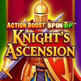 Action Boost SpinUP Knight's Ascension Game Logo