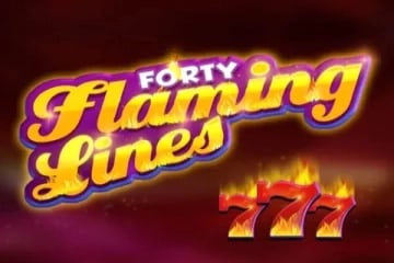 Forty Flaming Lines Game Logo