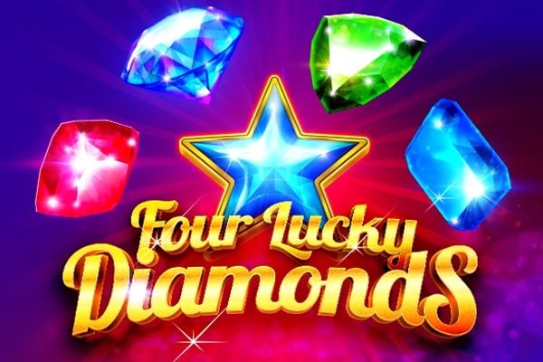 Four Lucky Diamonds Game Logo