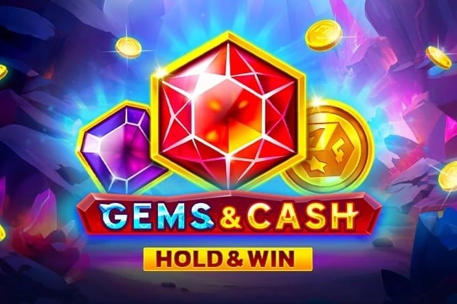 Gems &amp; Cash Game Logo