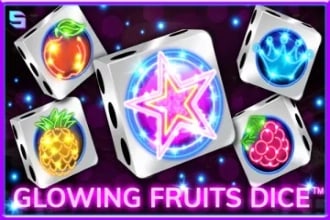 Glowing Fruits Dice Game Logo
