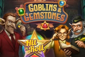 Goblins &amp; Gemstones Hit 'n' Roll Game Logo