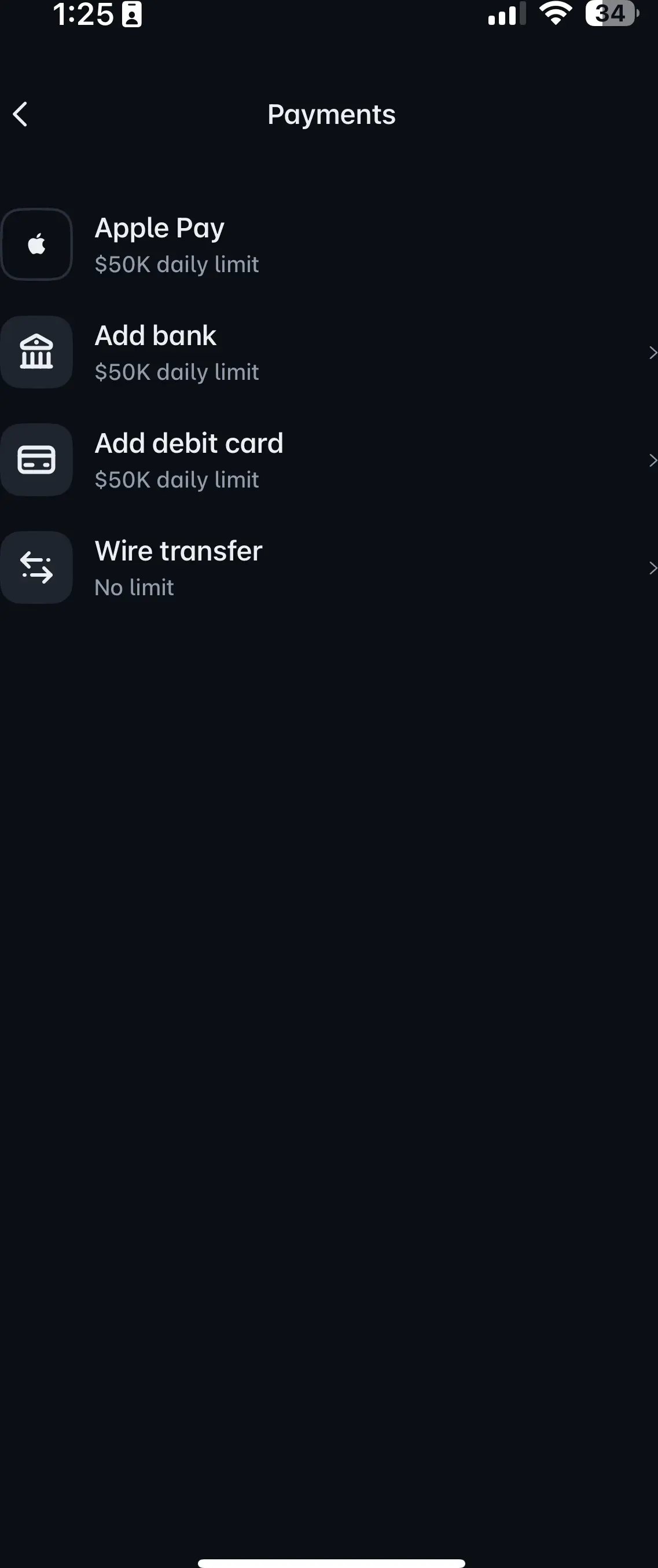 Deposit Options