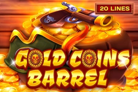 Gold Coins Barrel Game Logo