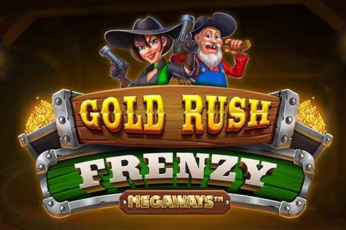 Gold Rush Frenzy Megaways Game Logo