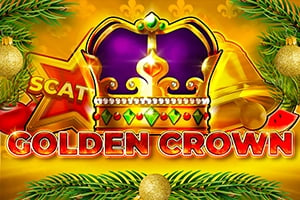 Golden Crown Christmas Game Logo