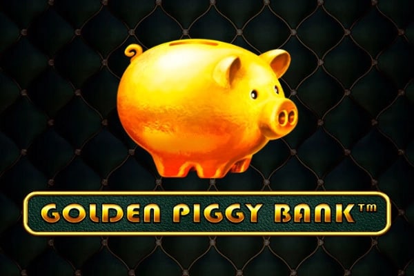 Golden Piggy Bank Game Logo
