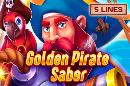 Golden Pirate Saber Game Logo