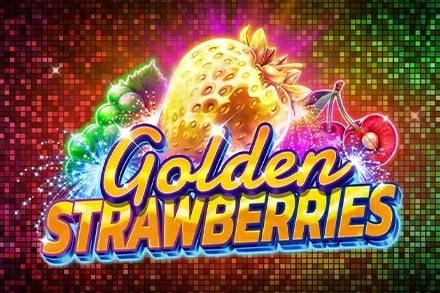 Golden Strawberries Game Logo