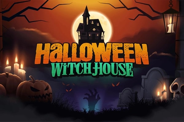 Halloween Witch House Game Logo