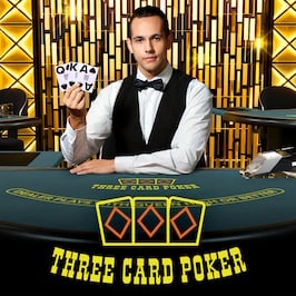 Three Card Poker Game Logo