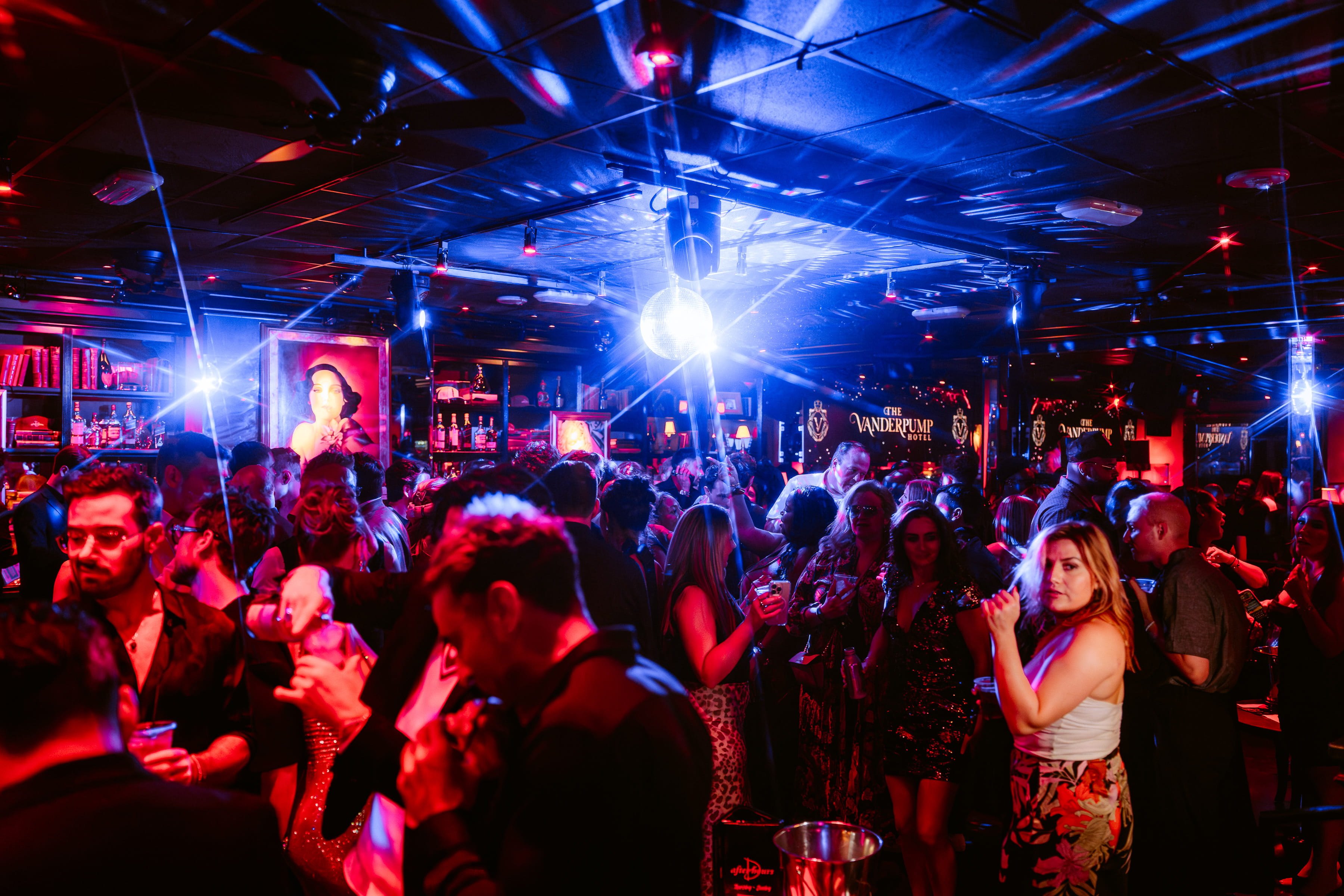 A crowd at Drai's After Hour during Vanderpump Hotel reopening party.