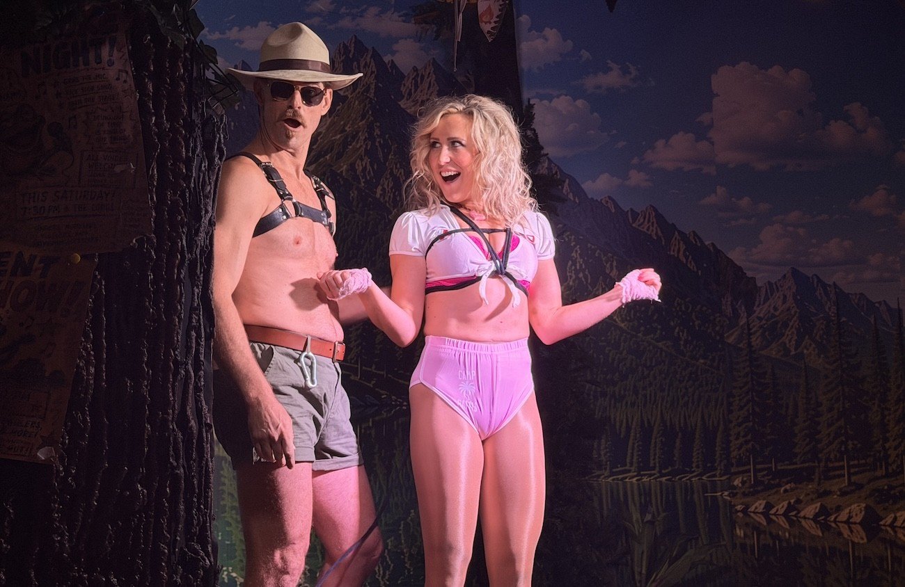 Ranger Rick (left) and Nurse Candy (right), performers in Camp Palms.