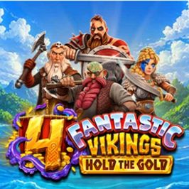 4 Fantastic Vikings Hold the Gold Game Logo
