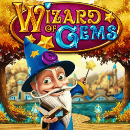 Wizard of Gems Game Logo
