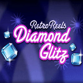 Retro Reels: Diamond Glitz Game Logo