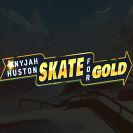 Nyjah Huston Skate For Gold Game Logo