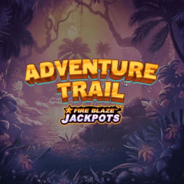Fire Blaze Jackpots: Adventure Trail Game Logo